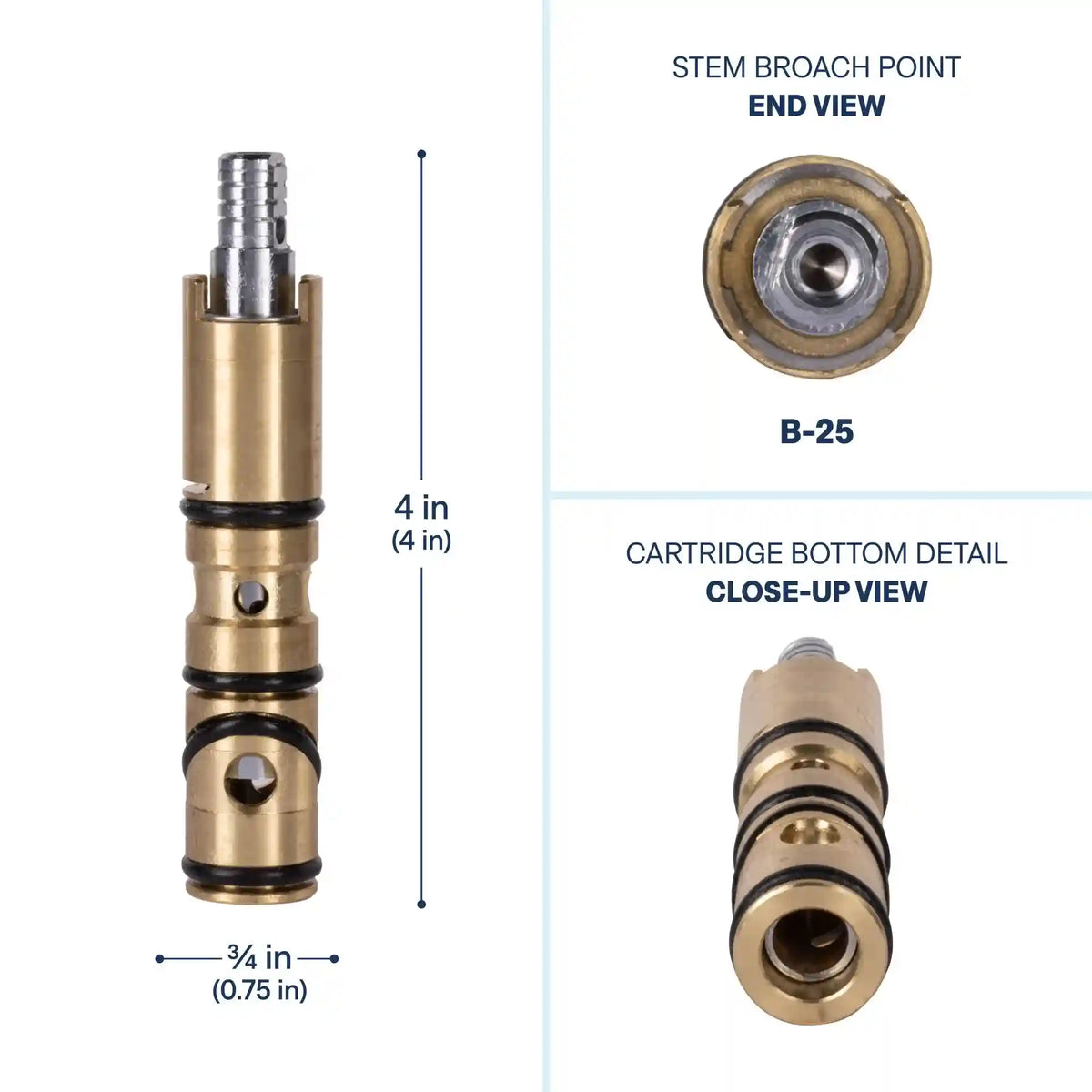 Moen 1200 Single-Handle Brass Replacement Cartridge