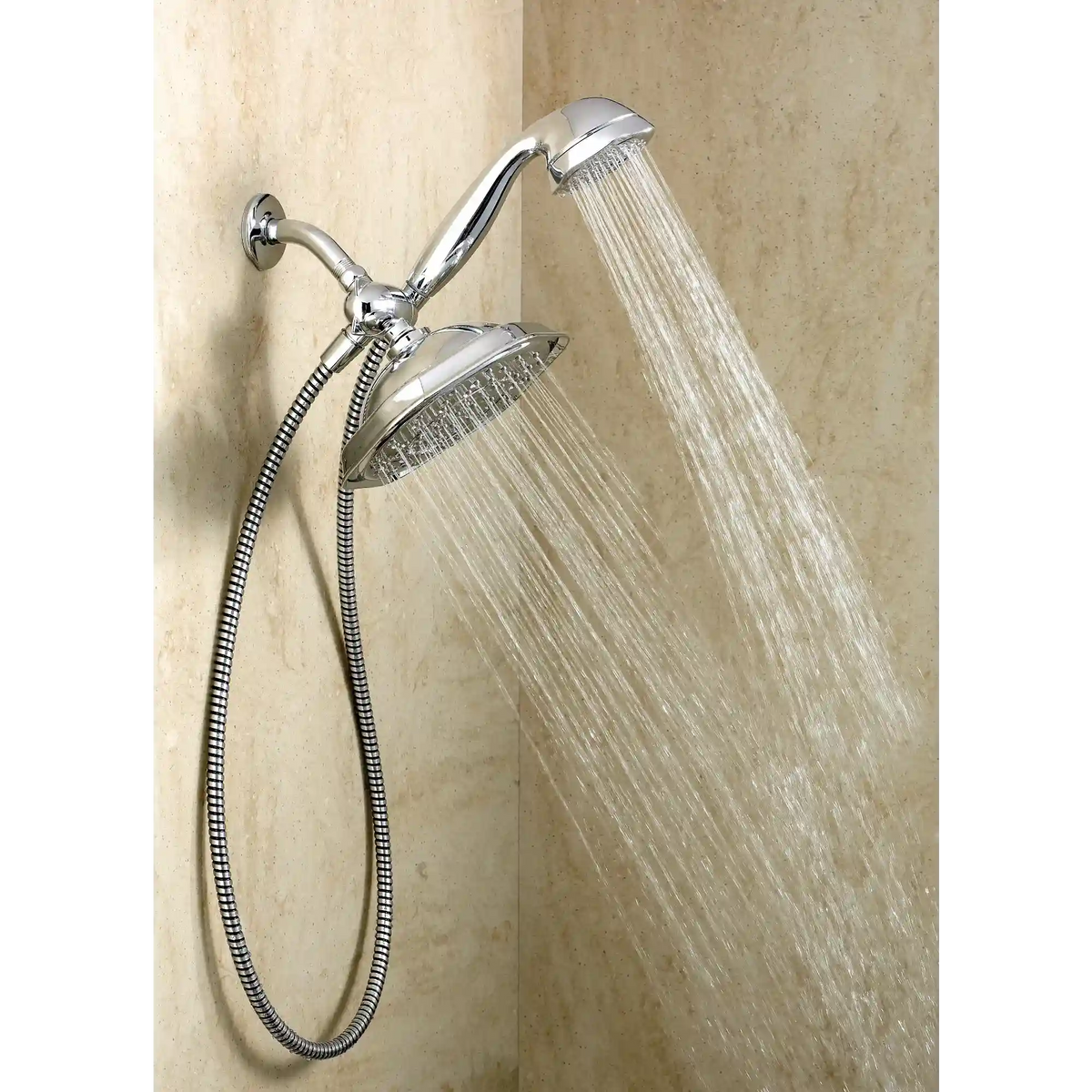 Refresh Seven-Function 9" Diameter Standard Spray Head with Handheld Shower