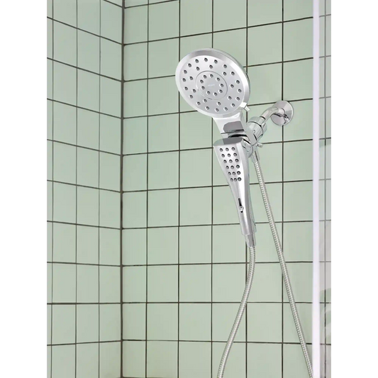 Verso Round Eight-Function Eco-Performance 7" Diameter Spray Head with Handshower