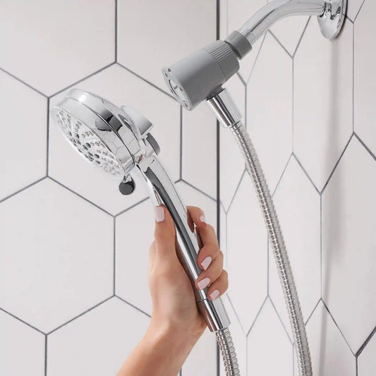 Attract Six-Function 3-1/2" Diameter Spray Head Handheld Shower with Magnetix