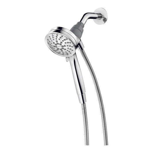 Attract Six-Function 3-1/2" Diameter Spray Head Handheld Shower with Magnetix