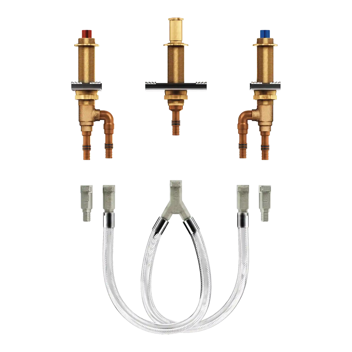 M-Pact Two Handle Roman Tub Valve 10" Center 1/2" Crimp Ring Pex Cold Expansion Pex Connection