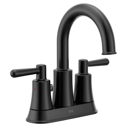 Ember Chrome two-handle high arc bathroom faucet