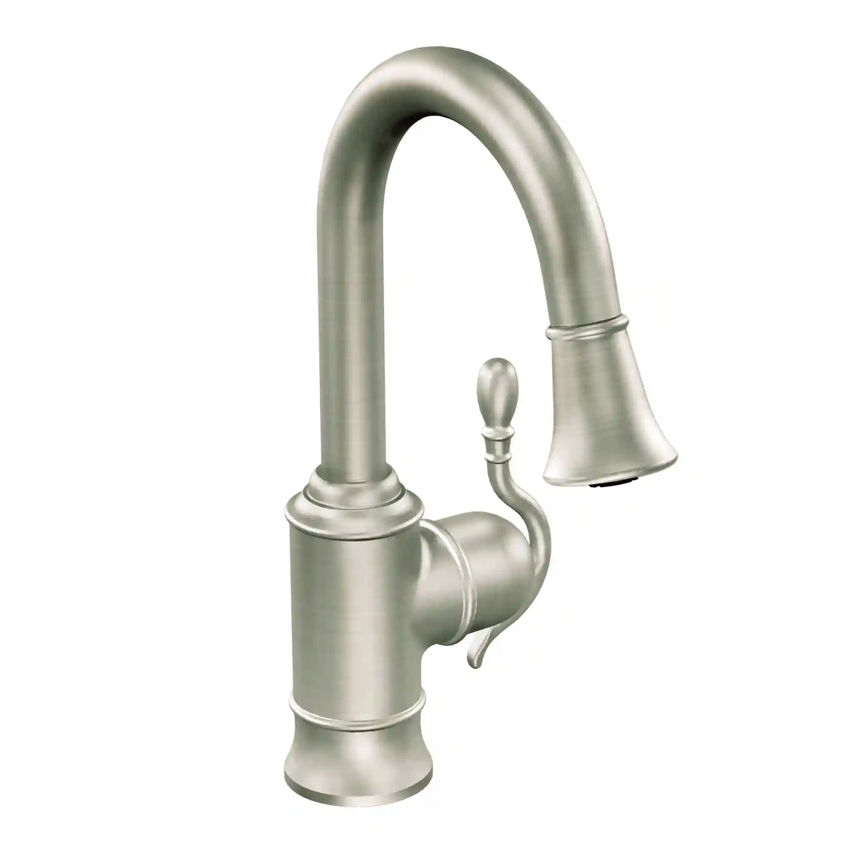 Woodmere One-Handle High Arc Pulldown Bar Faucet