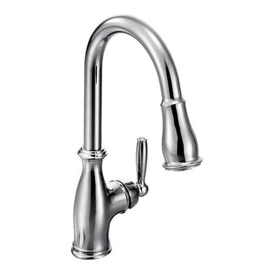 Brantford One-Handle High Arc Pulldown Kitchen Faucet