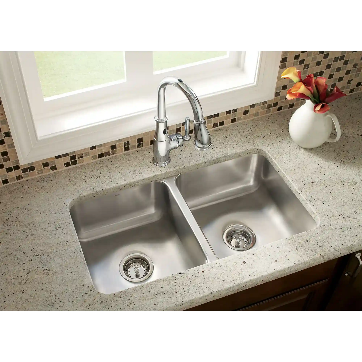 Brantford One-Handle High Arc MotionSense Dual Sensor Pulldown Kitchen Faucet