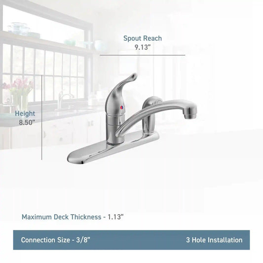 Chateau One-Handle Low Arc Kitchen Faucet