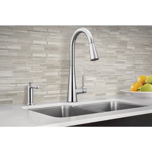 Sleek One-Handle High Arc Pulldown Kitchen Faucet