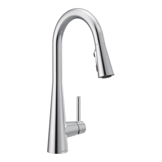 Sleek One-Handle High Arc Pulldown Kitchen Faucet