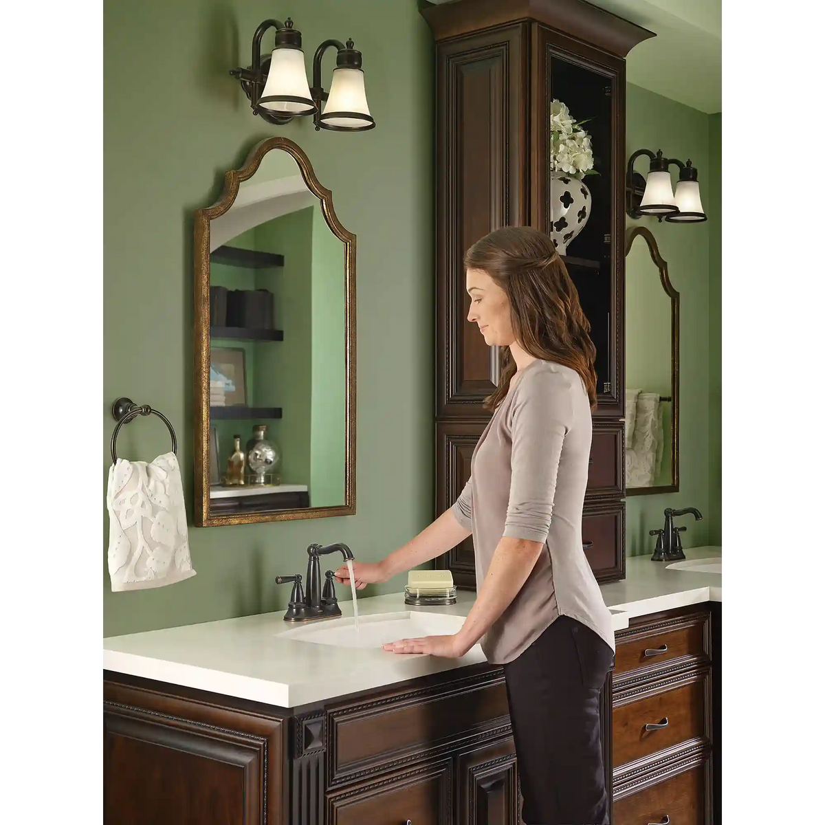 Vale Two-Handle Diverter Bathroom Faucet