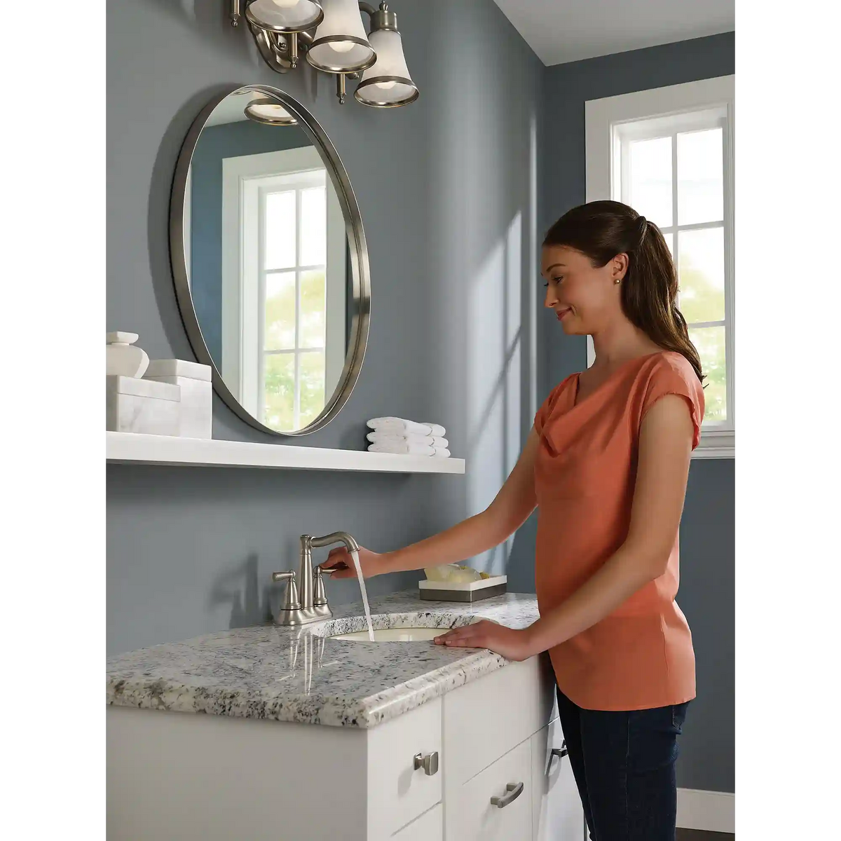 Vale Two-Handle Diverter Bathroom Faucet
