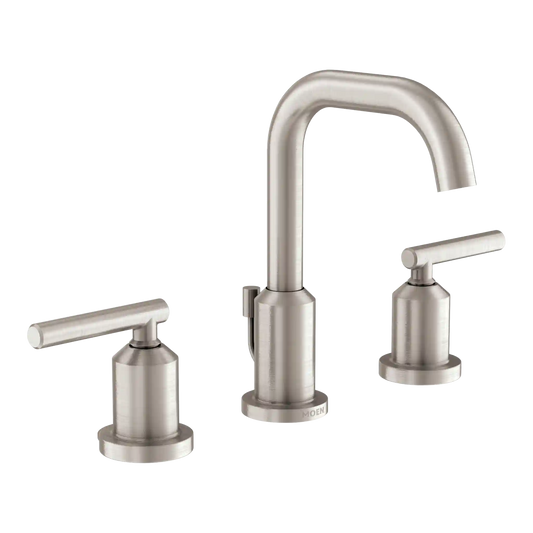 Gibson Chrome two-handle high arc bathroom faucet