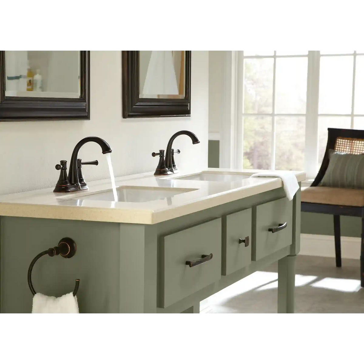 Ashville Two-Handle High Arc Bathroom Faucet