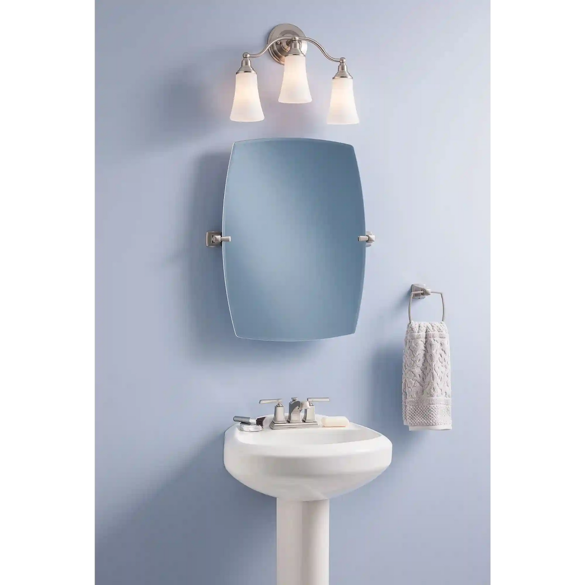 Boardwalk Two-Handle Low Arc Bathroom Faucet