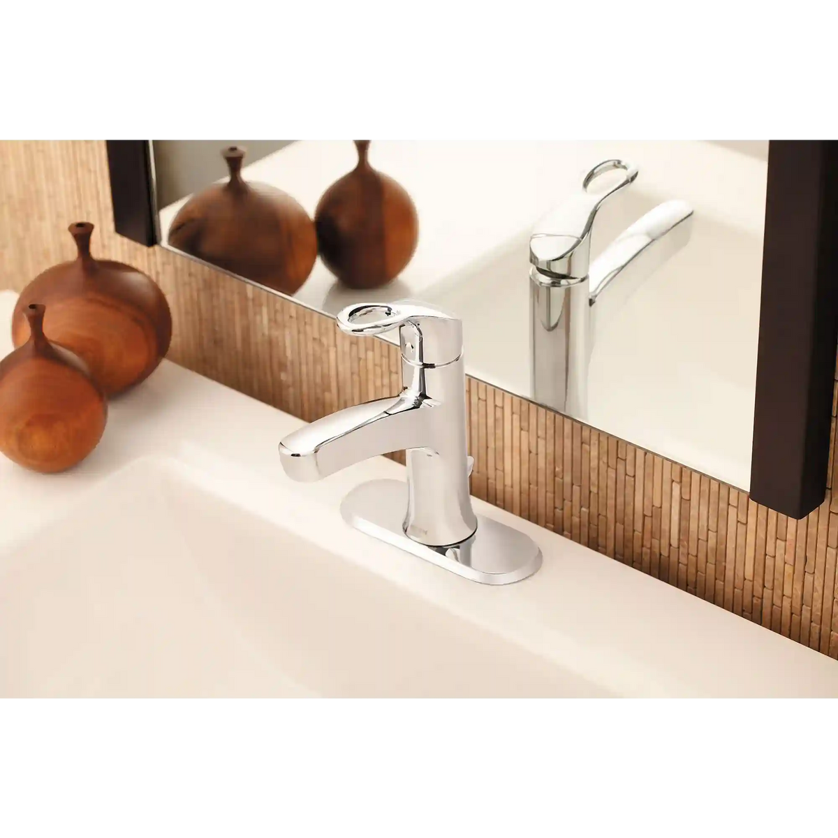 Kleo Chrome one-handle low arc bathroom faucet