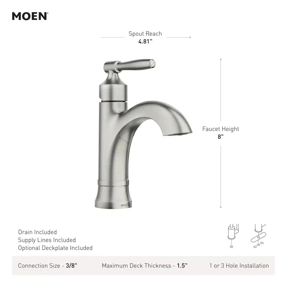 Halle One-Handle High Arc Bathroom Faucet