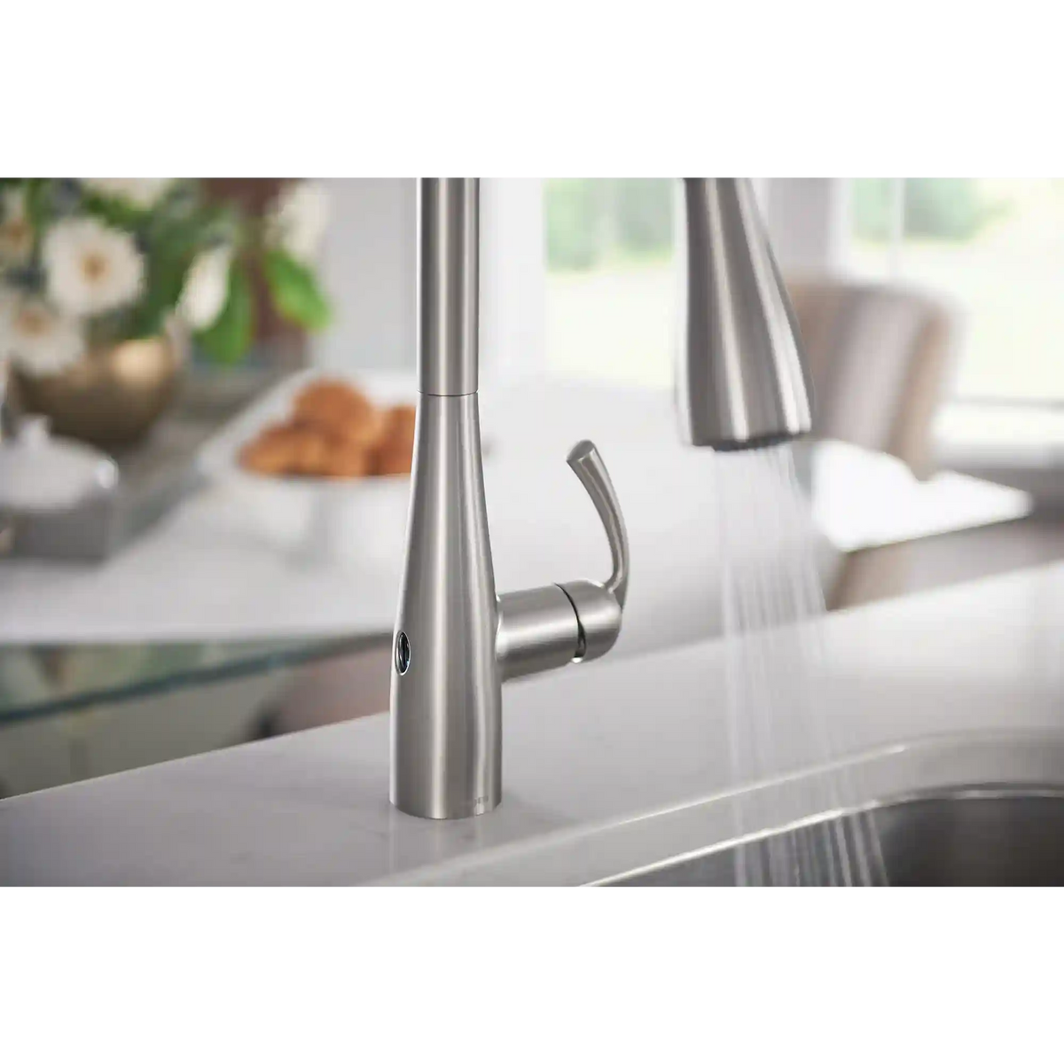 Essie MotionSense One-Handle High Arc Single Sensor Pulldown Kitchen Faucet