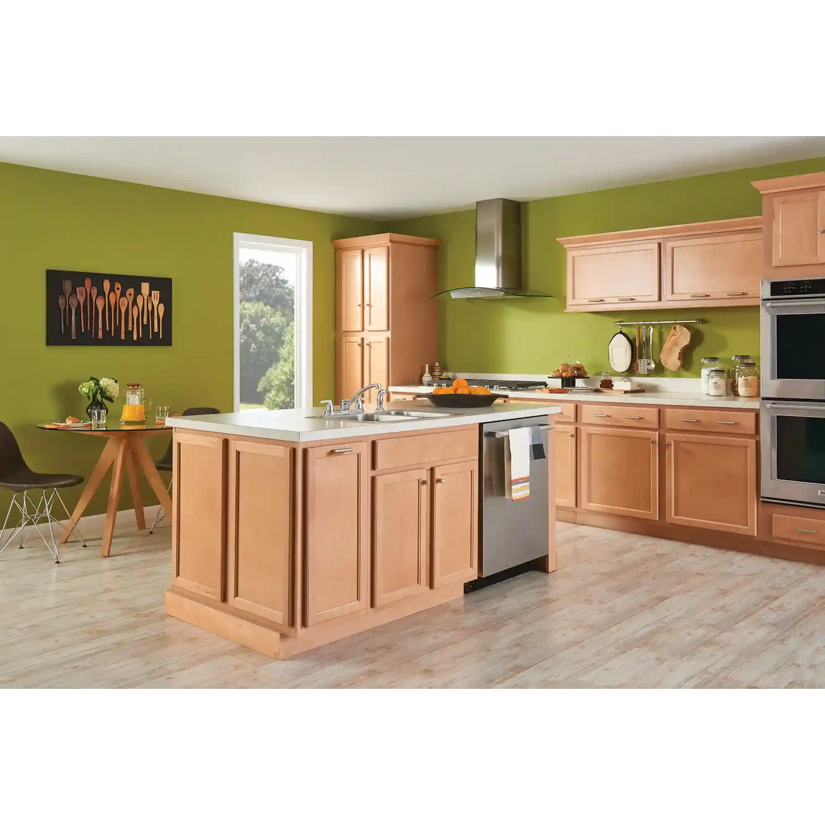 Adler Two-Handle Low Arc Kitchen Faucet with Optional Knob Or Lever Handles
