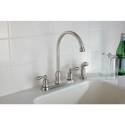 Caldwell Two-Handle High Arc Kitchen Faucet