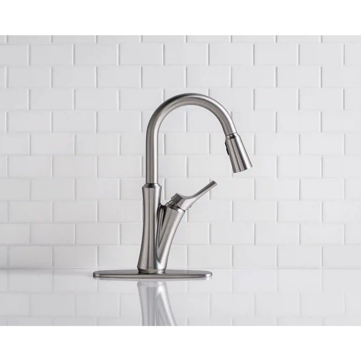 Benson One-Handle High Arc Pulldown Kitchen Faucet