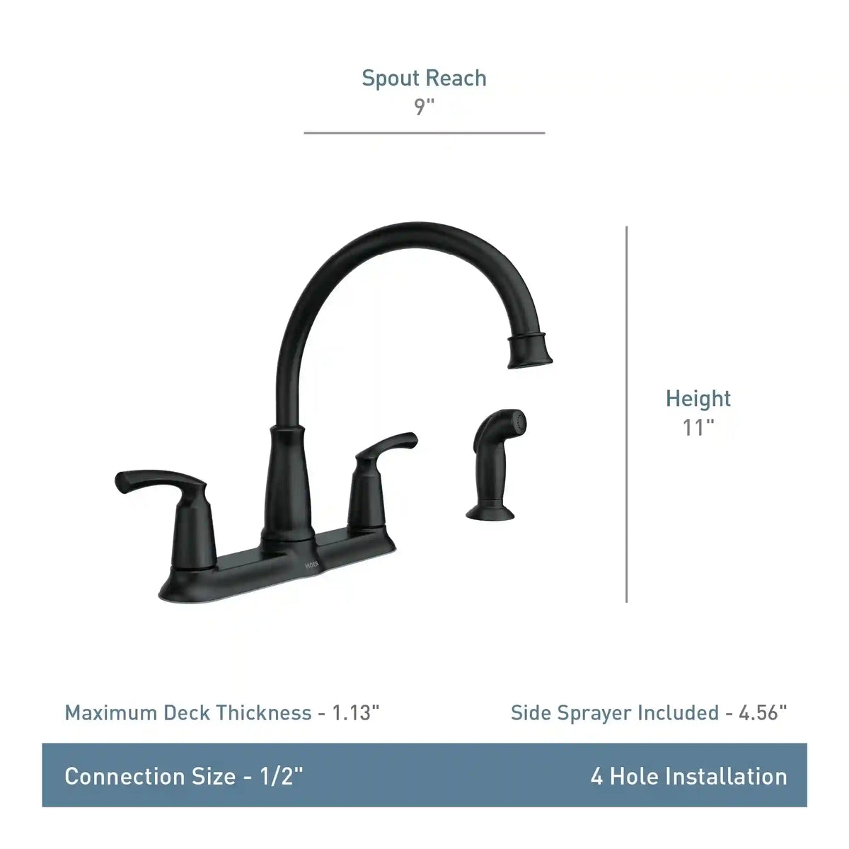 Bexley Two-Handle High Arc Kitchen Faucet
