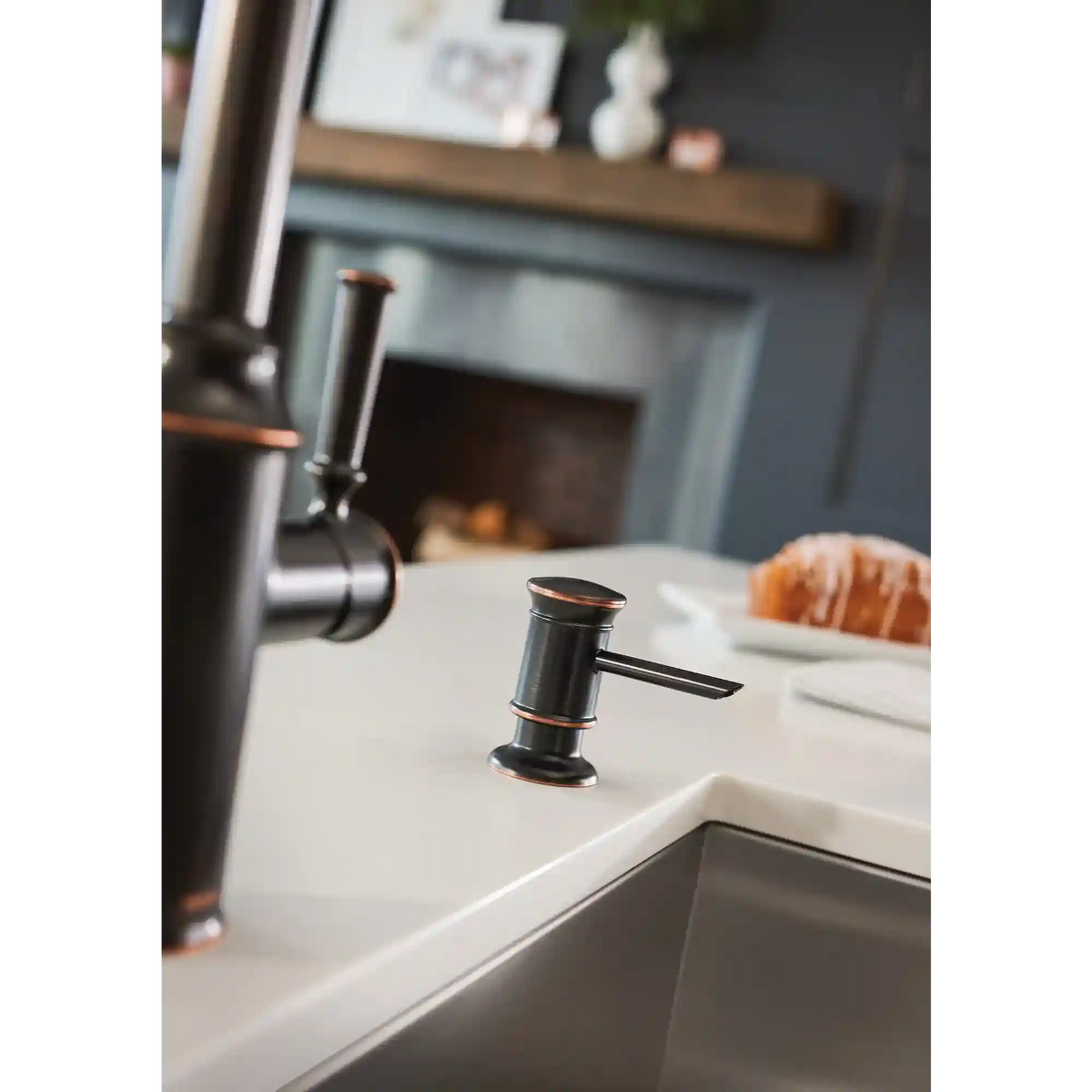 Glenshire Chrome one-handle high arc pulldown kitchen faucet