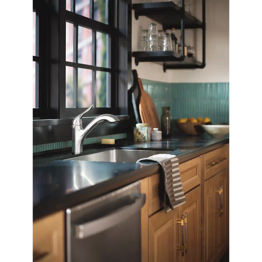Koa One-Handle Low Arc Pullout Kitchen Faucet