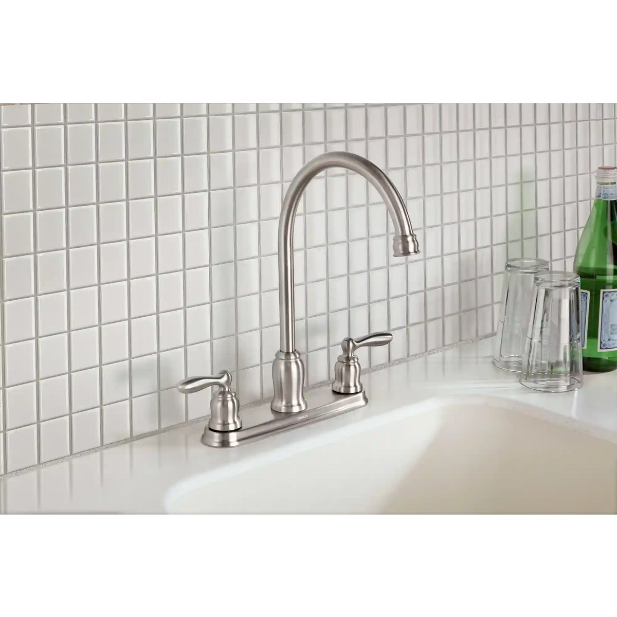 Caldwell Two-Handle High Arc Kitchen Faucet