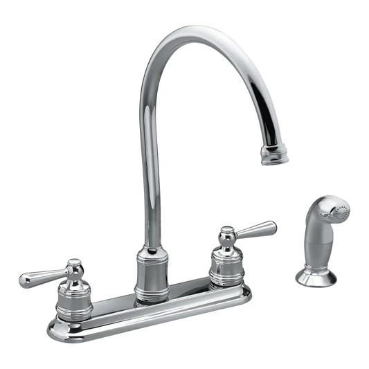 Traditional Two-Handle High Arc Kitchen Faucet