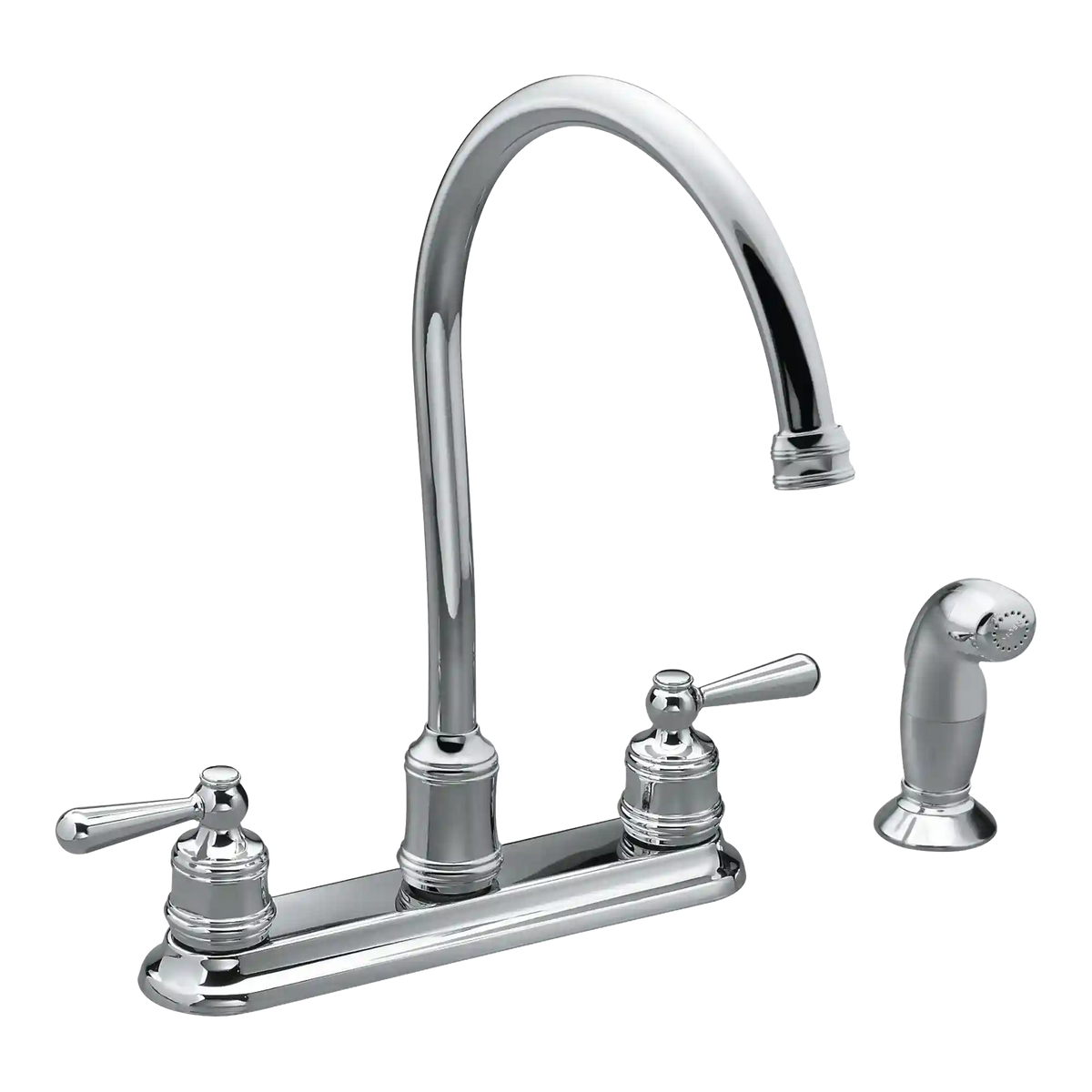 Traditional Two-Handle High Arc Kitchen Faucet