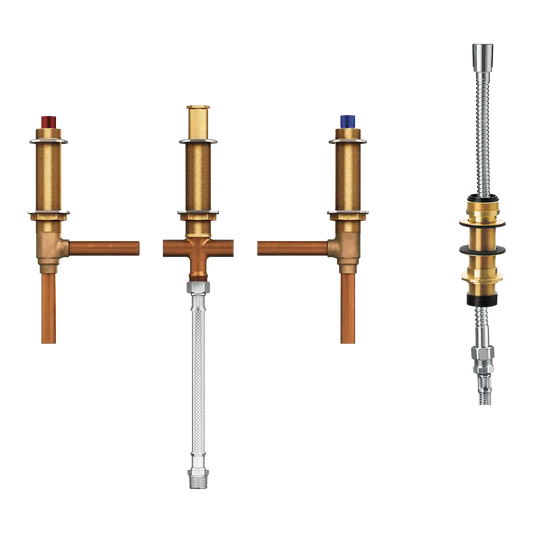 M-Pact Roman Tub with Diverter Adjustable 1/2" CC Connection