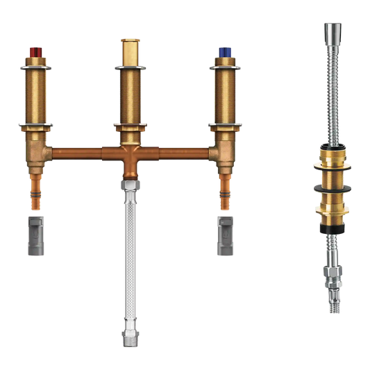 Moen Roman Tub with Shower Diverter 10" Centers 1/2" Pex with 1/2" Cpvc Adapters