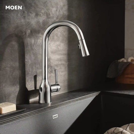 Adler MotionSense Wave Single Sensor One-Handle High Arc Pulldown Kitchen Faucet