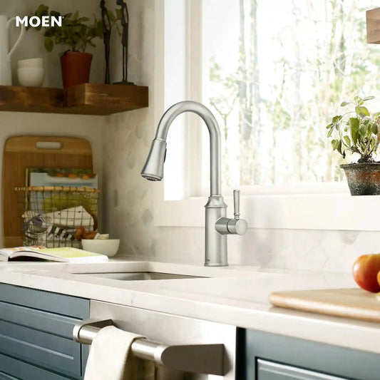 Conneaut One-Handle High Arc Pulldown Kitchen Faucet