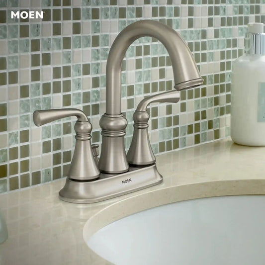 Wetherly Two-Handle High Arc Bathroom Faucet