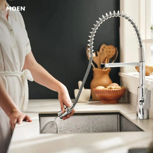 Edwyn One-Handle Pre-Rinse Spring Pulldown Kitchen Faucet