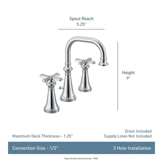 Colinet Two-Handle High Arc Bathroom Faucet