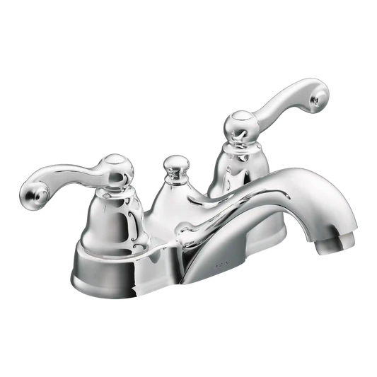 Traditional Two-Handle Low Arc Bathroom Faucet