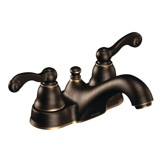 Traditional Two-Handle Low Arc Bathroom Faucet