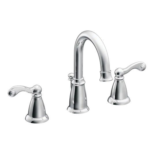 Traditional Two-Handle High Arc Bathroom Faucet