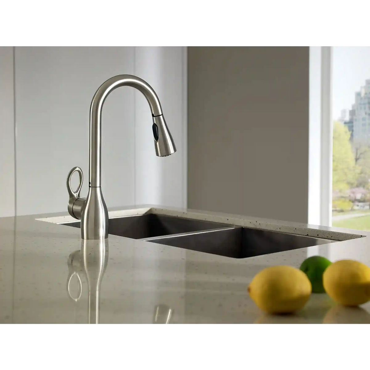 Kleo One-Handle High Arc Pulldown Kitchen Faucet