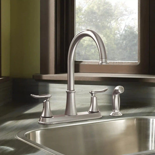 Solidad Two-Handle High Arc Kitchen Faucet