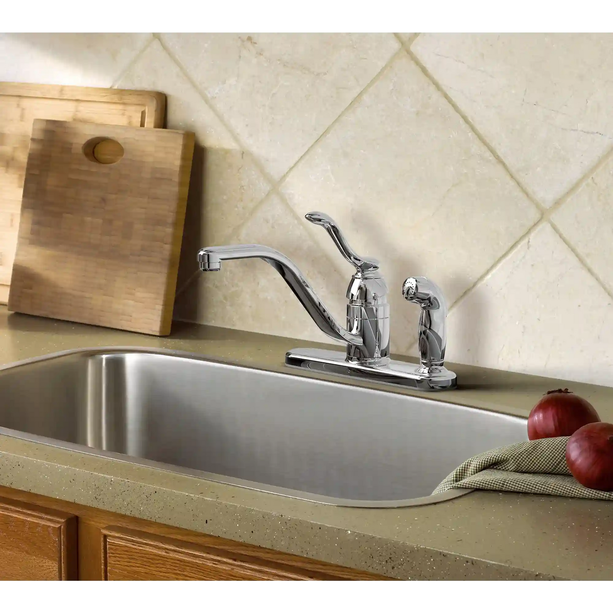 Banbury One-Handle Low Arc Kitchen Faucet