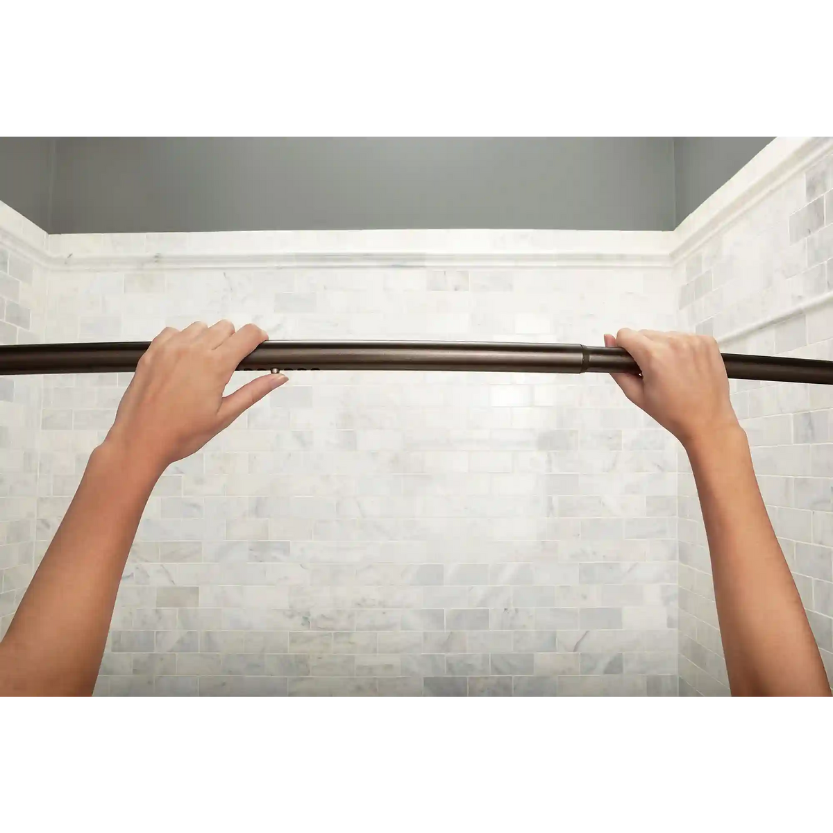 Curved Shower Rods Tension Curved Shower Rod