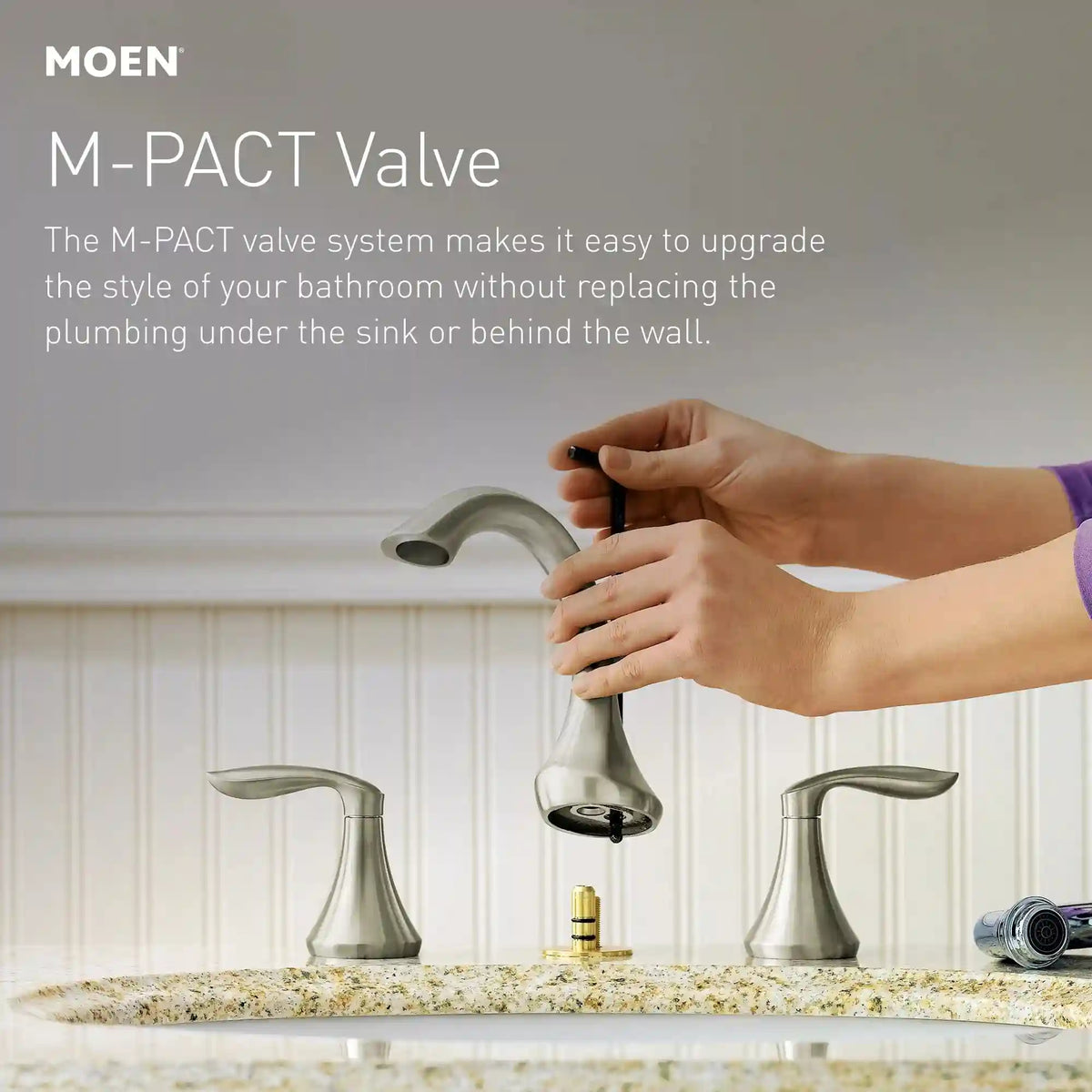 M-Pact Widespread Valve 8" - 16" Center 1/2" IPS Connection