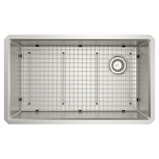 Luxe Chef™ 33” Workstation System Steel Undermount Single Bowl Sink
