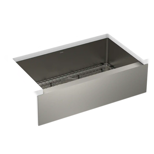 Prep 33" Steel Dual Mount Apron Front Single Bowl Sink
