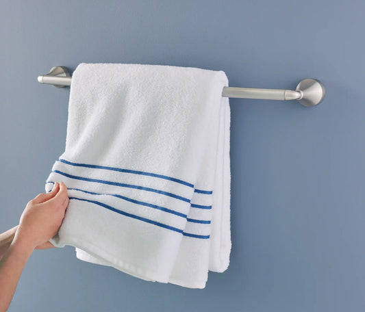 Hamden Spot resist brushed nickel 24" towel bar