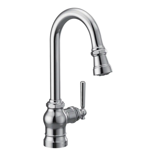 Paterson One-Handle High Arc Pulldown Single Mount Bar Faucet