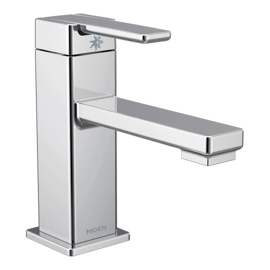 90 Degree One-Handle Low Arc Bathroom Faucet